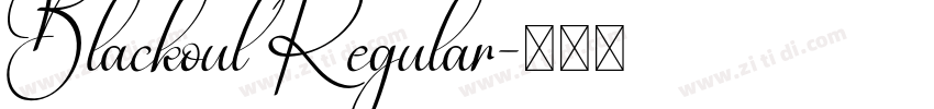 Blackout Regular字体转换